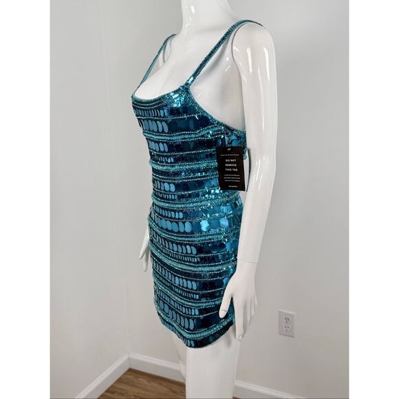 Retrofete Monae Sequin Dress Size Small $1195 - Picture 12 of 16